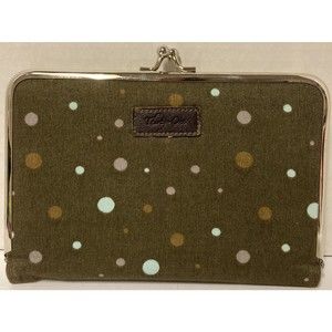 THIRTY-ONE 31 Brown With Polka Dots PHOTO HOLDER Holds 4” x 6” Photos